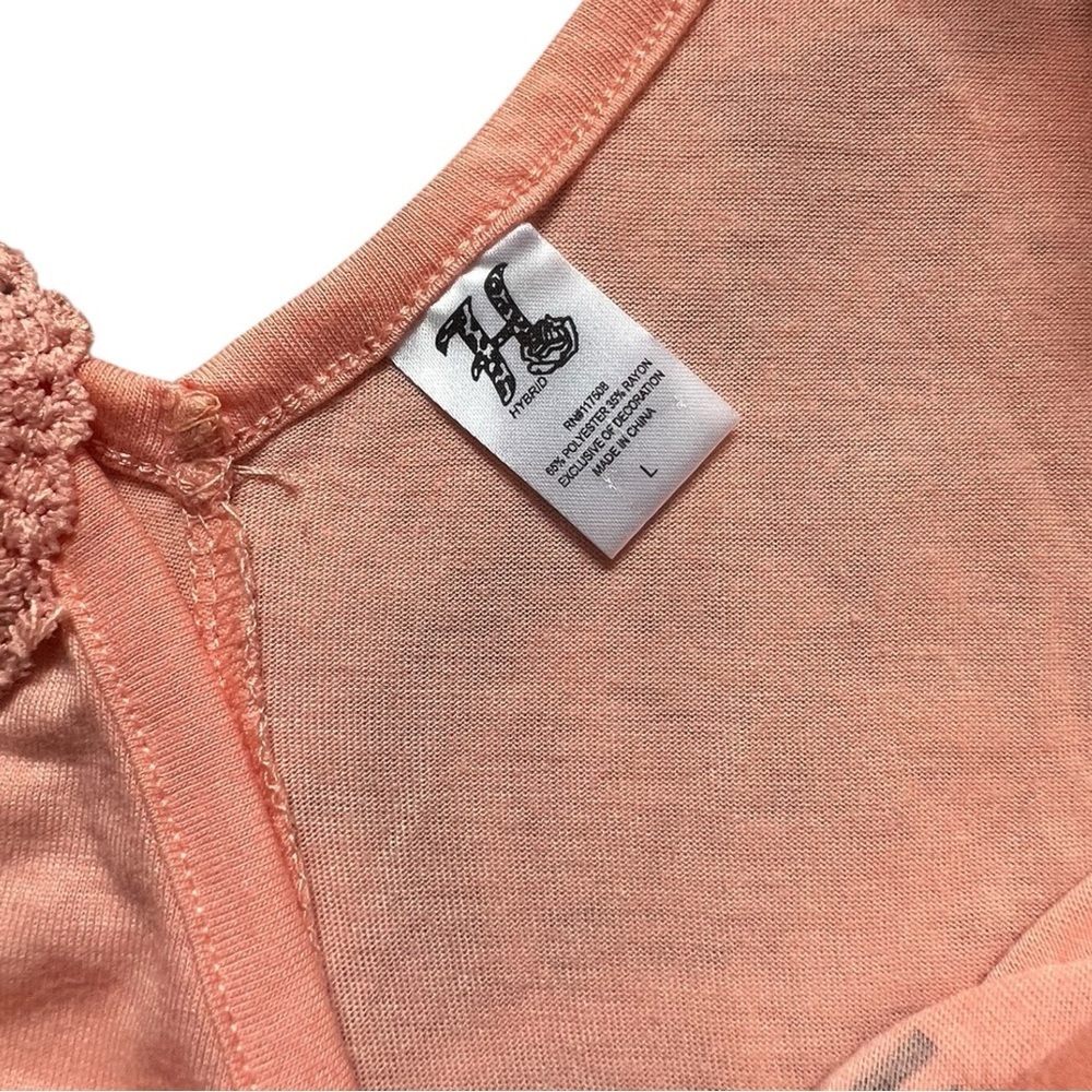 Hybrid Weekend Vibes Orange Tank Top L NWOT - Picture 6 of 6